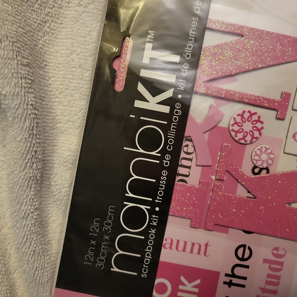 Mambikit breast cancer survivor pink scrapbook kit NEW - Picture 2 of 8